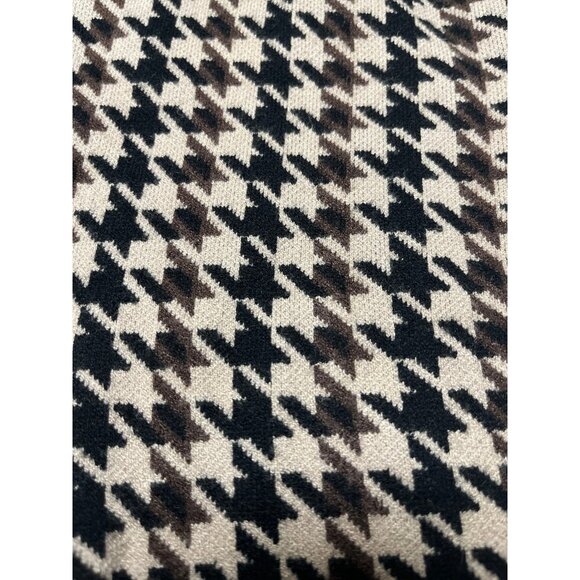 Joie Oversized Women's Houndstooth Double Breasted Sweater Blazer Cardigan Sz L - Picture 2 of 3